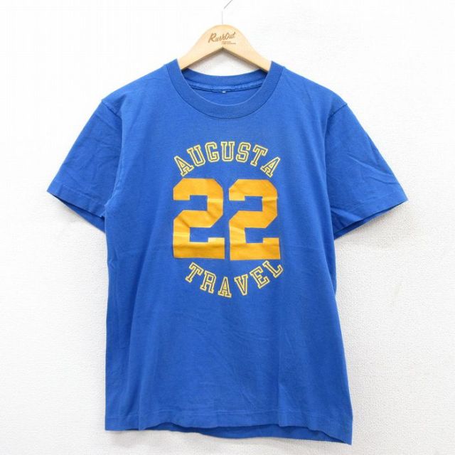 オーガスタ 90s 半袖Tシャツ 22 ブルー M | 古着