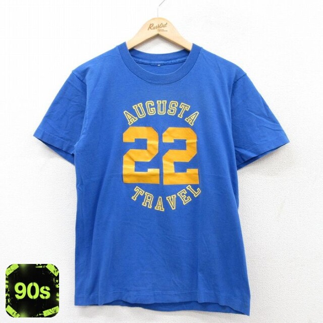 オーガスタ 90s 半袖Tシャツ 22 ブルー M | 古着