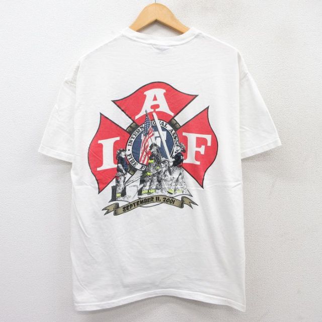 ヘインズ 00s 半袖Tシャツ FDNY ホワイト L | 古着