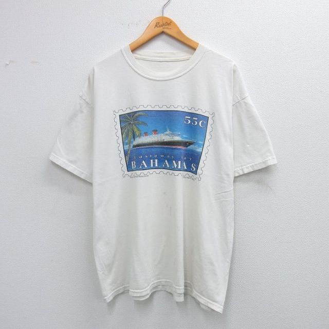 ディズニー 90s 半袖Tシャツ 船 ホワイト XL | 古着