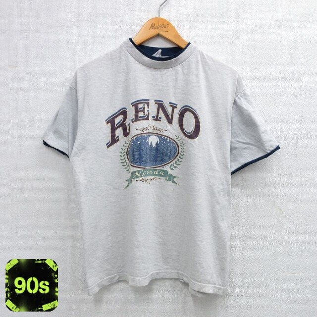 90s 半袖Tシャツ 霜降り グレー L | 古着
