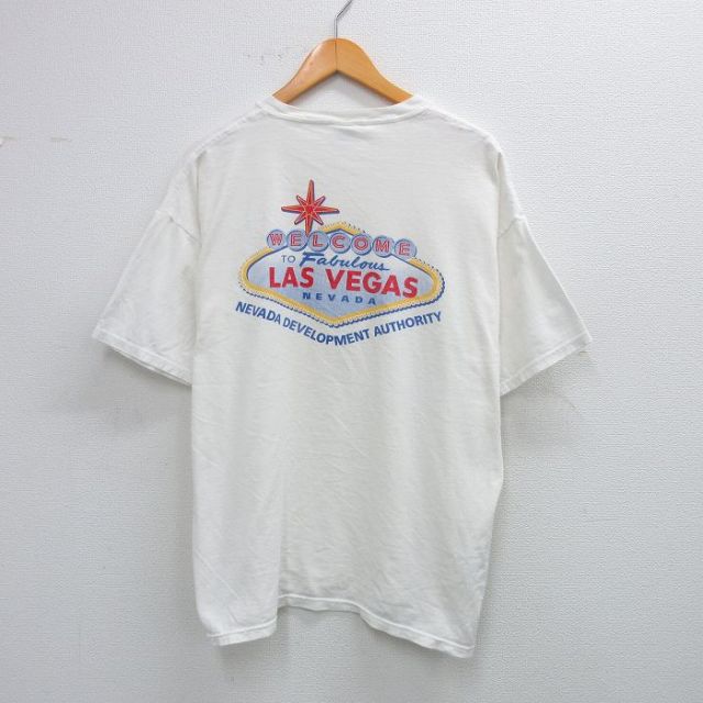 00s 半袖Tシャツ ラスベガス ホワイト XL | 古着