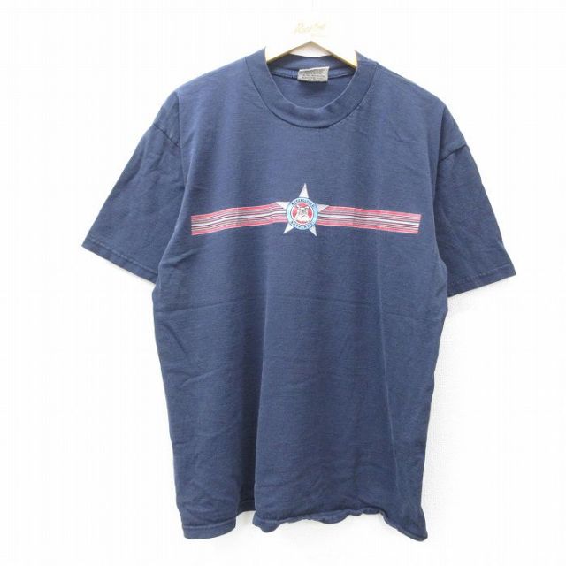 【50%OFF】エアロポステール 00s 半袖Tシャツ ワンポイントロゴ ネイビー XL | 古着