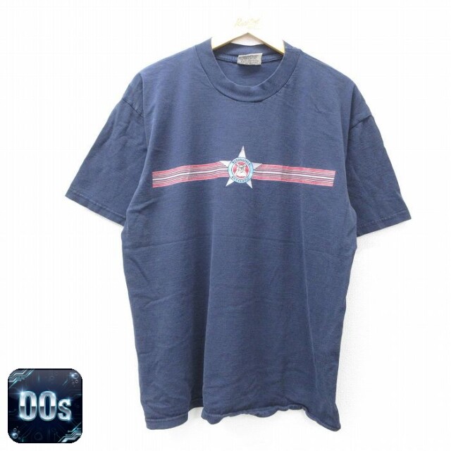 【50%OFF】エアロポステール 00s 半袖Tシャツ ワンポイントロゴ ネイビー XL | 古着