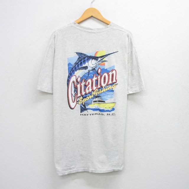 90s 半袖Tシャツ Citation 霜降り グレー XL | 古着