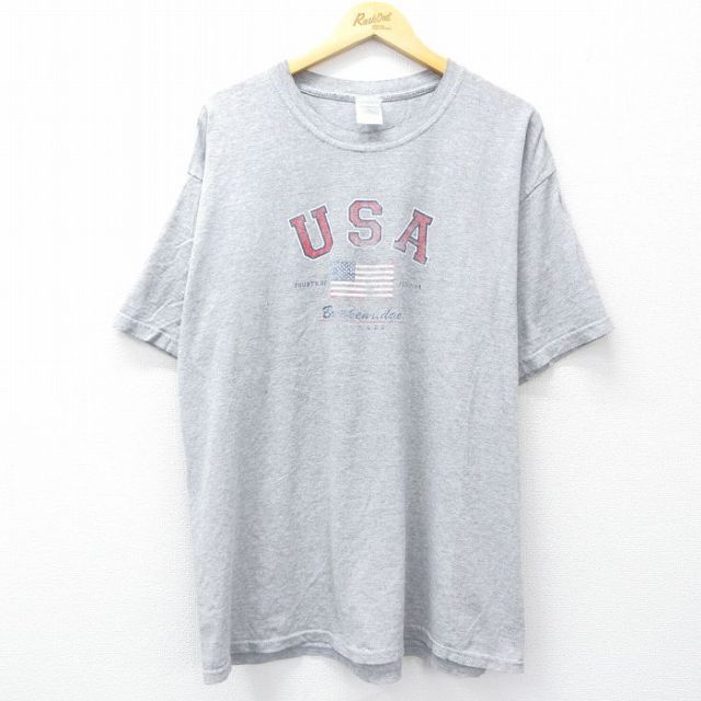 00s 半袖Tシャツ USAロゴ グレー XL | 古着