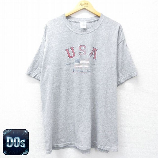 00s 半袖Tシャツ USAロゴ グレー XL | 古着
