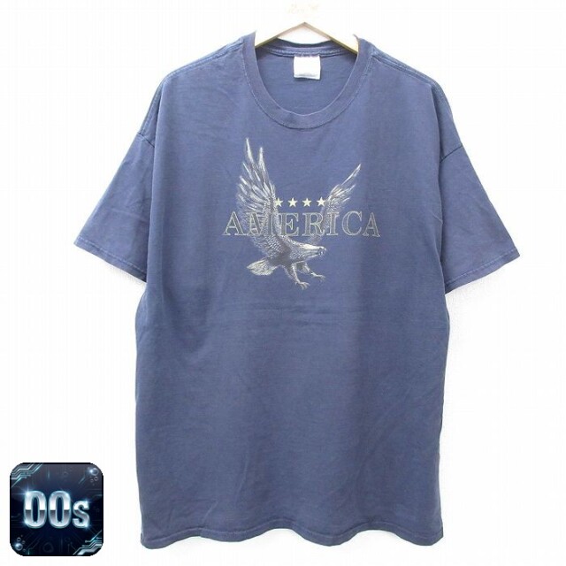 ヘインズ 00s 半袖Tシャツ 鳥 ネイビー XL | 古着