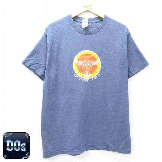 【50%OFF】フルーツオブザルーム 00s 半袖Tシャツ Assembly of Dustプリント ネイビー L | 古着