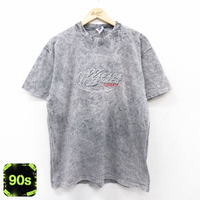 90s 半袖Tシャツ ワサーガビーチ グレー XL | 古着