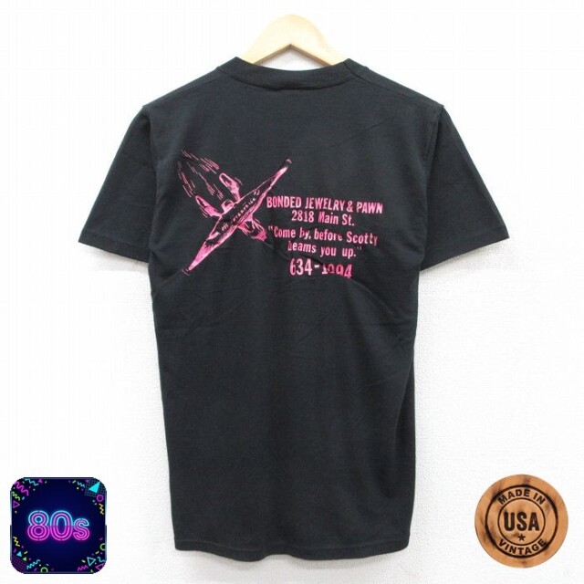 ジャージーズ 80s 半袖Tシャツ ジュエリー ブラック M | 古着