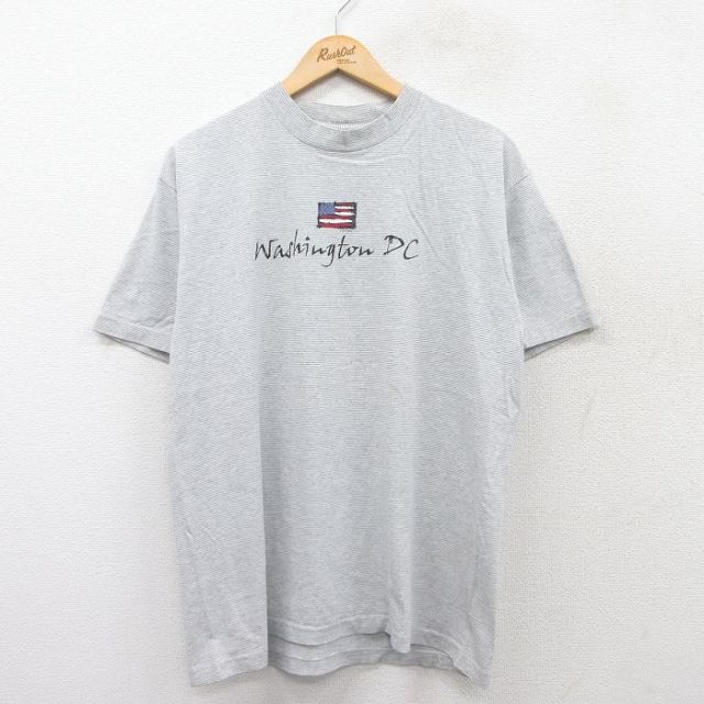 90s 半袖Tシャツ ワシントンDCプリント グレー L | 古着
