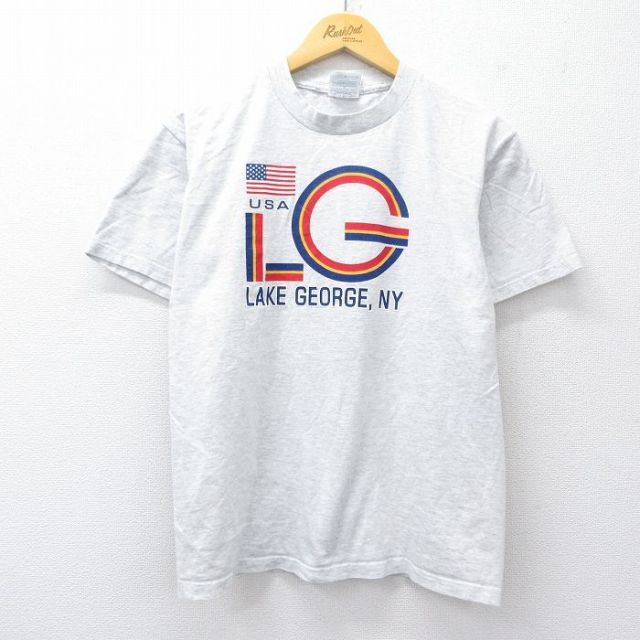 00s 半袖Tシャツ LAKE GEORGE グレー M | 古着