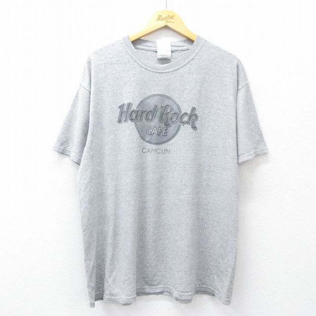 00s 半袖Tシャツ ハードロックカフェ カンクン グレー XL | 古着