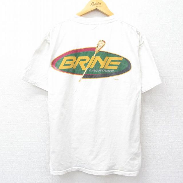 90s 半袖Tシャツ BRINE ホワイト XL | 古着