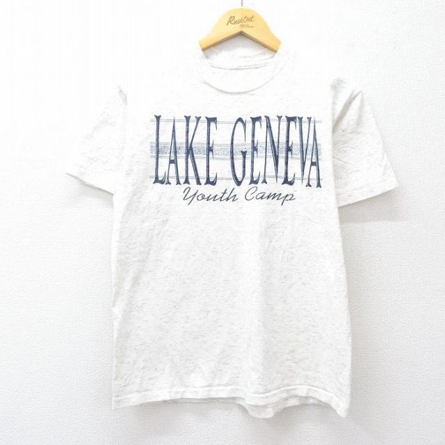 90s 半袖Tシャツ LAKE GENEVA ホワイト L | 古着