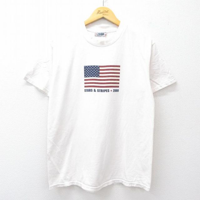 00s 半袖Tシャツ 星条旗 ホワイト M | 古着