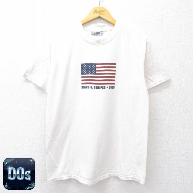 00s 半袖Tシャツ 星条旗 ホワイト M | 古着