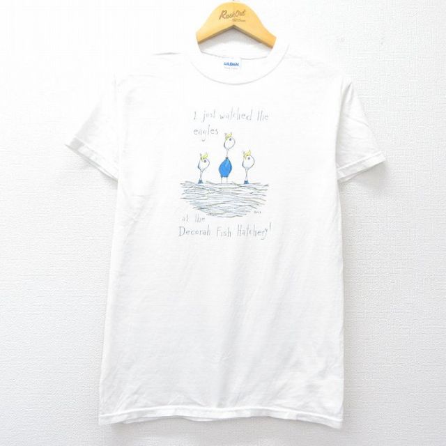00s 半袖Tシャツ 鳥 ホワイト M | 古着