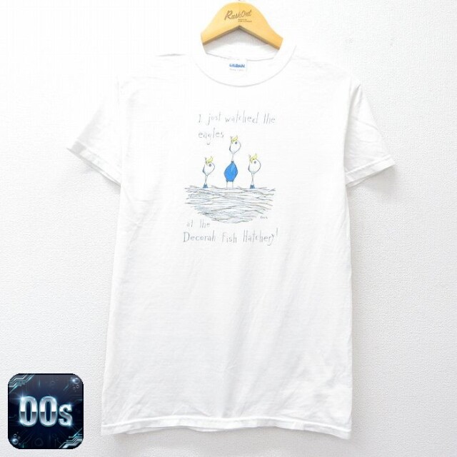 00s 半袖Tシャツ 鳥 ホワイト M | 古着