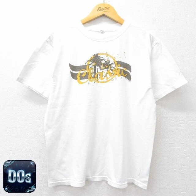 00s 半袖Tシャツ ヤシの木 ホワイト L | 古着