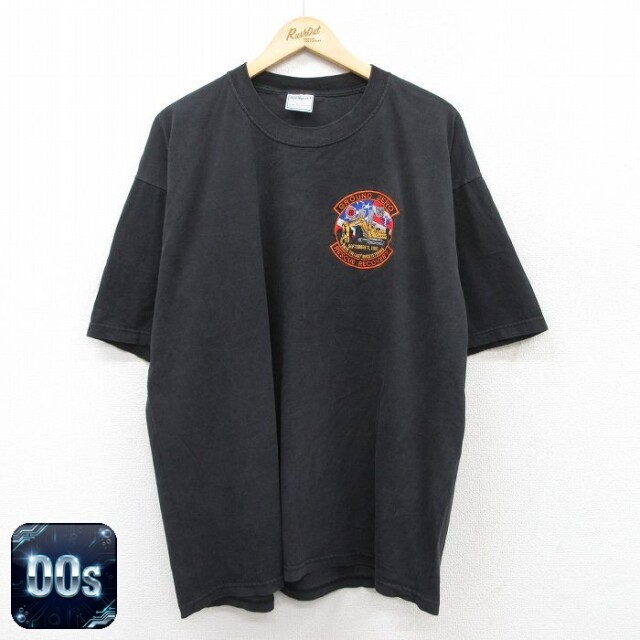 00s 半袖Tシャツ RESCUE RECOVERY ブラック XL | 古着