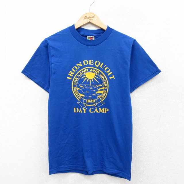フルーツオブザルーム 00s 半袖Tシャツ IRONDEQUDIT ブルー S | 古着