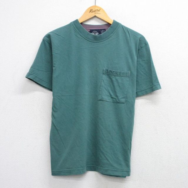 【50%OFF】ドッカーズ 00s 半袖Tシャツ ワンポイントロゴ グリーン M | 古着