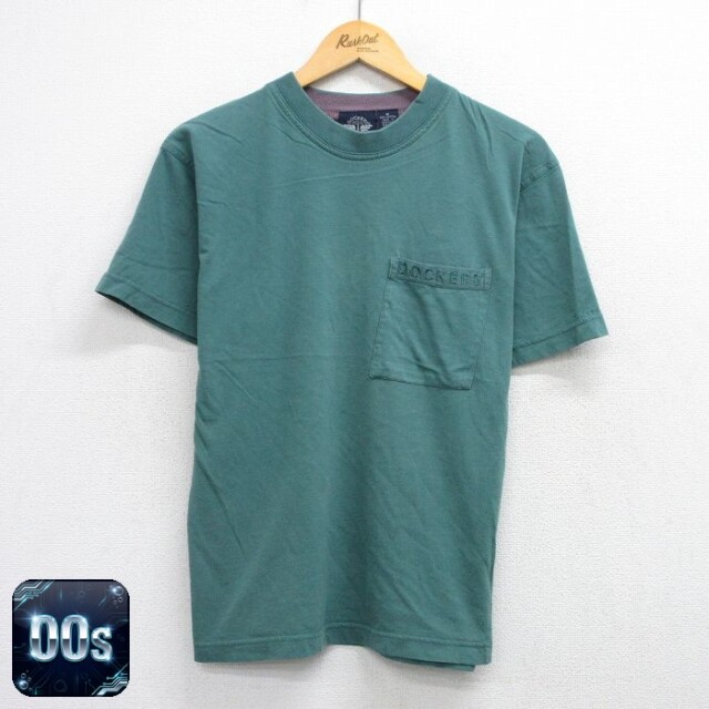 【50%OFF】ドッカーズ 00s 半袖Tシャツ ワンポイントロゴ グリーン M | 古着