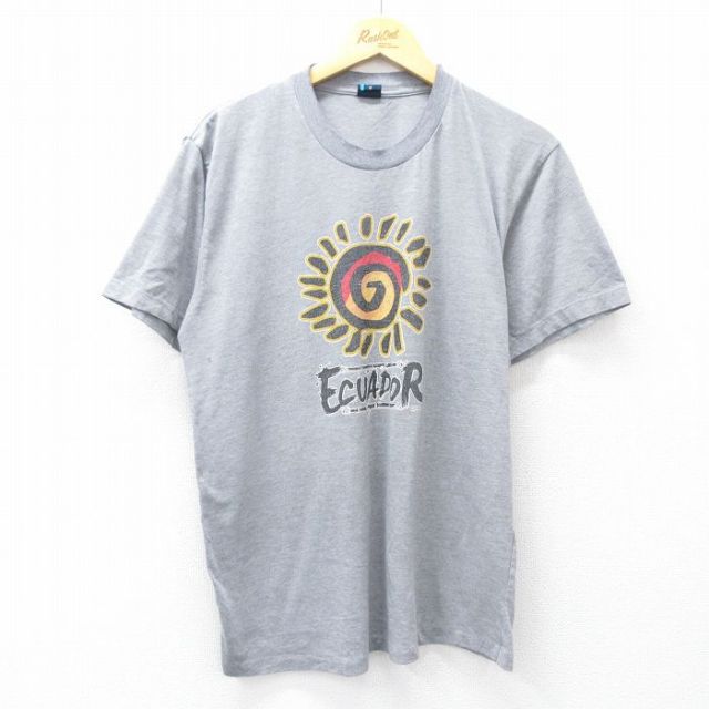 90s 半袖Tシャツ エクアドル グレー L | 古着