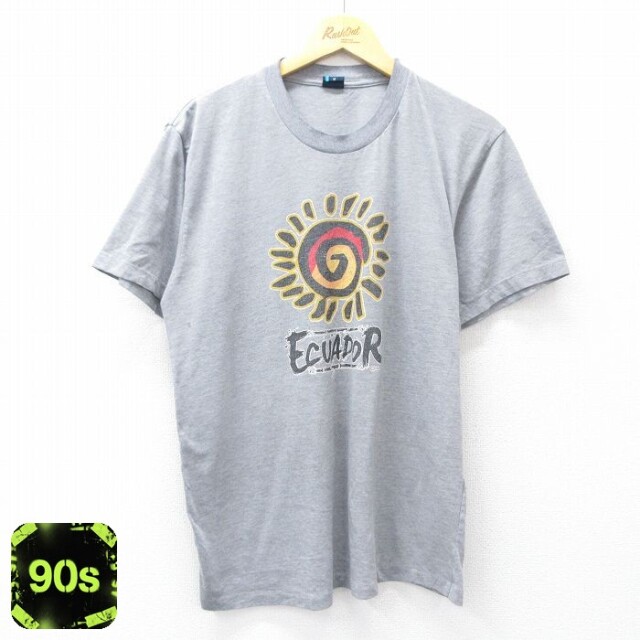 90s 半袖Tシャツ エクアドル グレー L | 古着