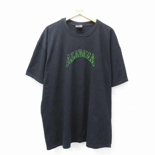 アラバマ 90s 半袖Tシャツ 刺繍 ブラック XL | 古着