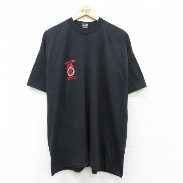 フルーツオブザルーム 90s 半袖Tシャツ TEAMSTERS ブラック XL | 古着