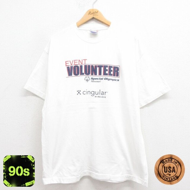 90s 半袖Tシャツ イベント ホワイト XL | 古着