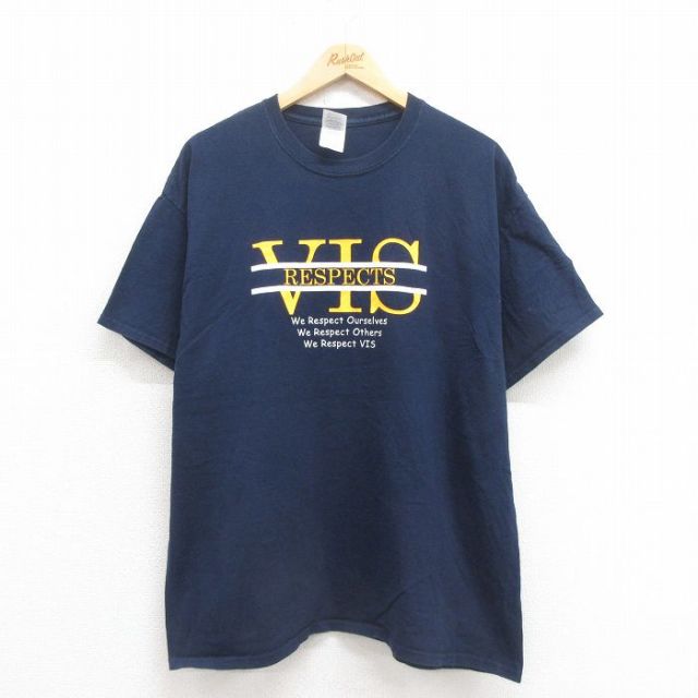 00s 半袖Tシャツ ネイビー XL | 古着