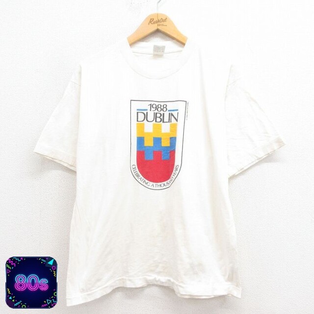 80s 半袖Tシャツ ダブリン ホワイト L | 古着