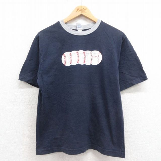 オールドネイビー 00s 半袖Tシャツ ボール ネイビー M | 古着