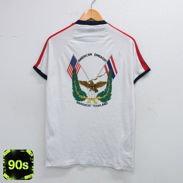 90s 半袖Tシャツ ミリタリー ホワイト M | 古着