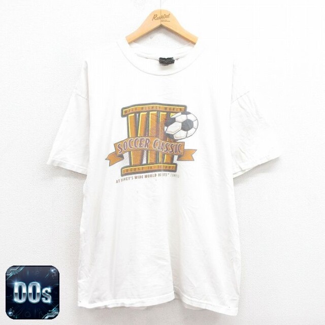 ディズニー 00s 半袖Tシャツ サッカー ホワイト XL | 古着