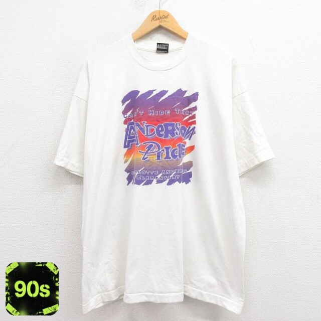 フルーツオブザルーム 90s 半袖Tシャツ ANDERSON ホワイト XL | 古着