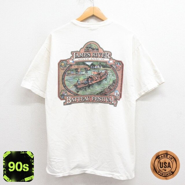 ヘインズ 90s 半袖Tシャツ SAMES ホワイト L | 古着