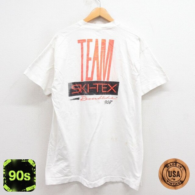 フルーツオブザルーム 90s 半袖Tシャツ スキー ホワイト XL | 古着