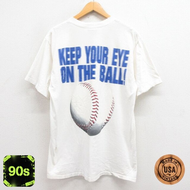 90s 半袖Tシャツ ボール ホワイト L | 古着