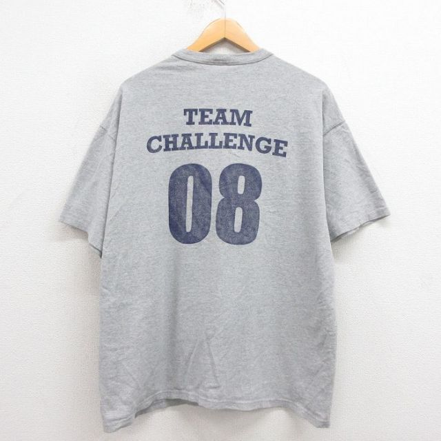 【50%OFF】XL★古着 チャンピオン champion 半袖 ビンテージ Tシャツ メンズ 00年代 00s チーム 大きいサイズ クルーネック グレー 霜降り 25aug23 中古