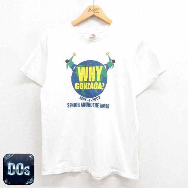 フルーツオブザルーム 00s 半袖Tシャツ WHY ホワイト M | 古着