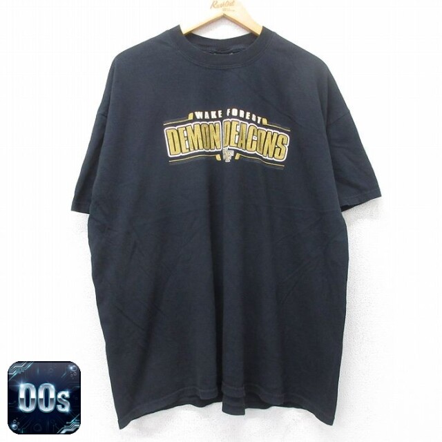 00s 半袖Tシャツ DEMON DEACONSプリント ブラック XL | 古着
