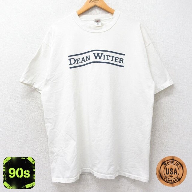 フルーツオブザルーム 90s 半袖Tシャツ DEAN WITTER ホワイト XL | 古着