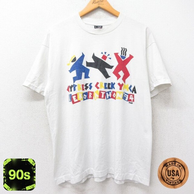 フルーツオブザルーム 90s 半袖Tシャツ AEROBATHON ホワイト XL | 古着