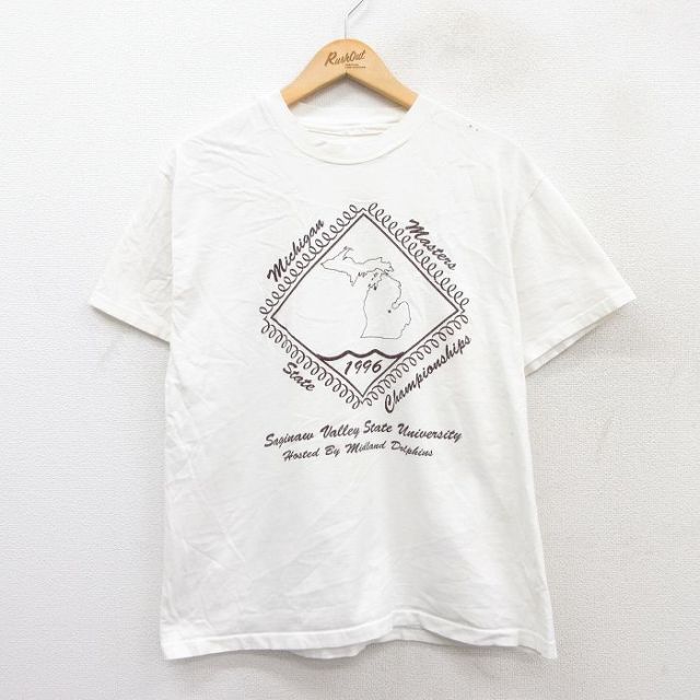 90s 半袖Tシャツ ミシガン ホワイト L | 古着