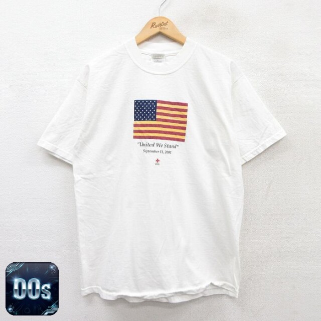 00s 半袖Tシャツ 星条旗 ホワイト L | 古着